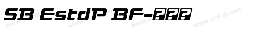 SB EstdP BF字体转换